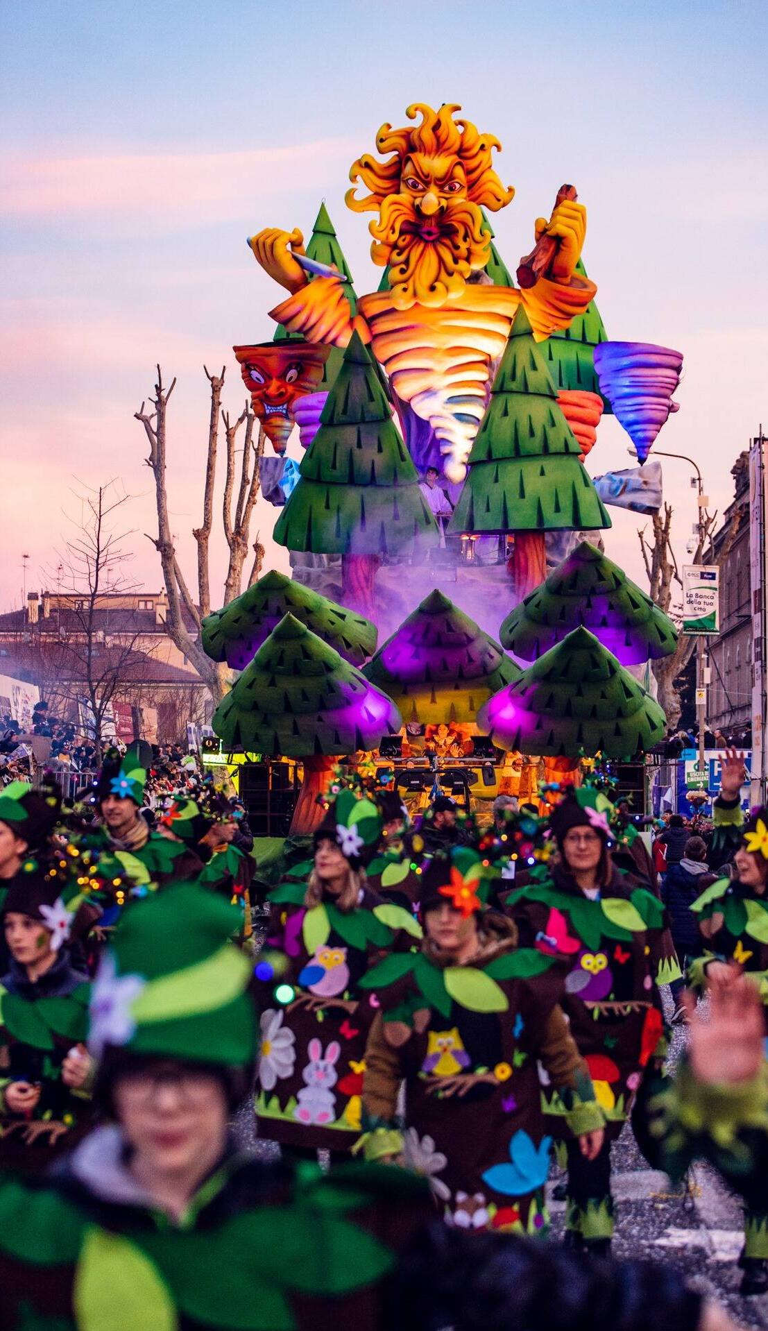 Viale Gramsci - Alcuni momenti del Carnevale di Fano